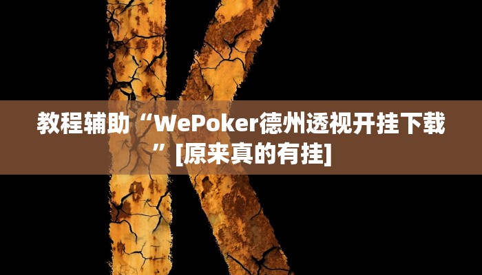 玩家辅助神器:wepoker究竟透视挂真的假的”其实确实有挂