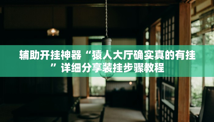 辅助开挂神器“猿人大厅确实真的有挂”详细分享装挂步骤教程