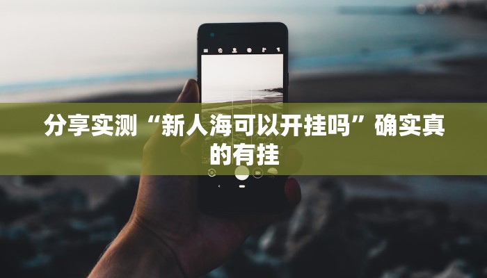 分享实测“新人海可以开挂吗”确实真的有挂 分享实测“新人海可以开挂吗”确实真的有挂