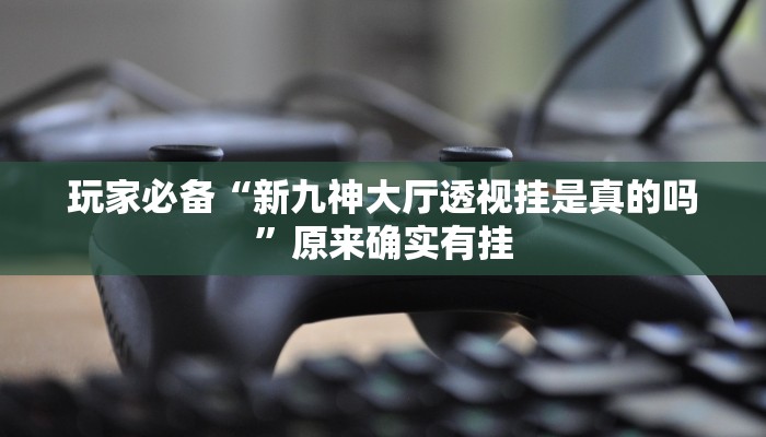 玩家必备“新九神大厅透视挂是真的吗”原来确实有挂