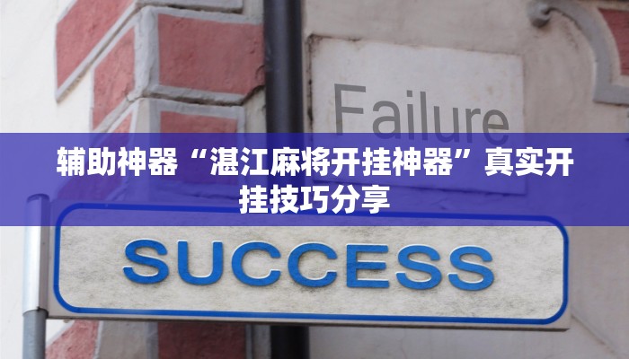 辅助神器“湛江麻将开挂神器”真实开挂技巧分享