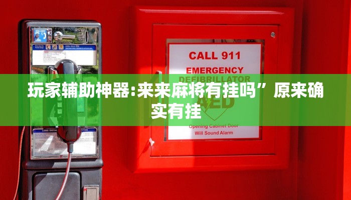 玩家辅助神器:来来麻将有挂吗”原来确实有挂