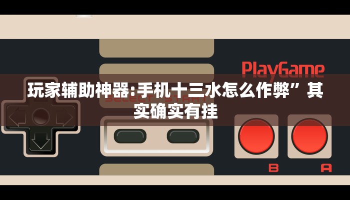 玩家辅助神器:手机十三水怎么作弊”其实确实有挂