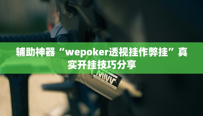 辅助神器“wepoker透视挂作弊挂”真实开挂技巧分享