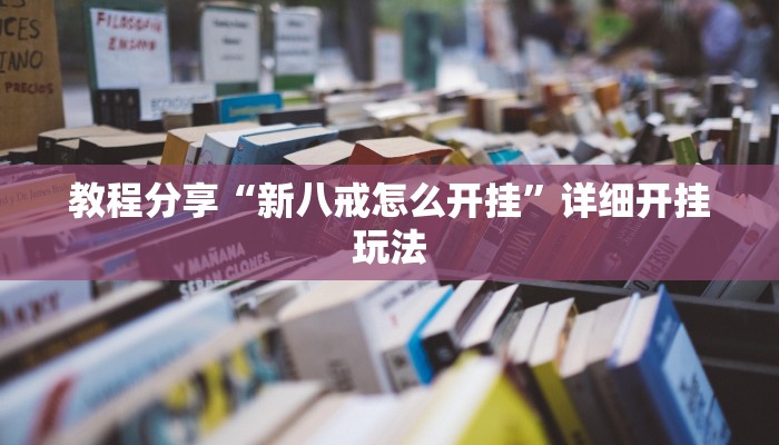 教程分享“新八戒怎么开挂”详细开挂玩法