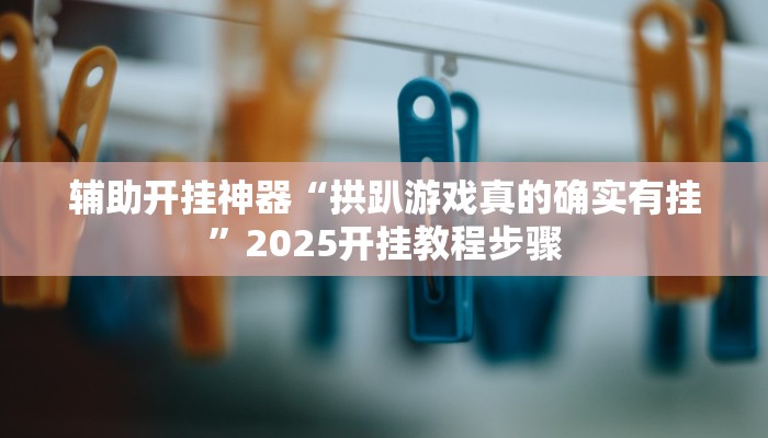 辅助开挂神器“拱趴游戏真的确实有挂”2025开挂教程步骤 辅助开挂神器“拱趴游戏真的确实有挂”2025开挂教程步骤