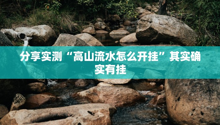 分享实测“高山流水怎么开挂”其实确实有挂 分享实测“高山流水怎么开挂”其实确实有挂